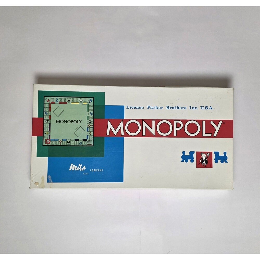 Vintage 1961 Monopoly Board Game Miro Company France French Edition Vintage